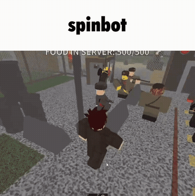 A Screenshot Of A Video Game With The Word Spinbot On It GIF