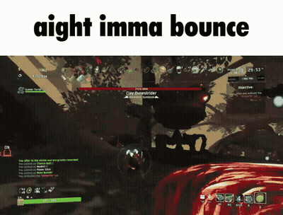 A Screenshot Of A Video Game With The Words " Aight Imma Bounce " Above It GIF