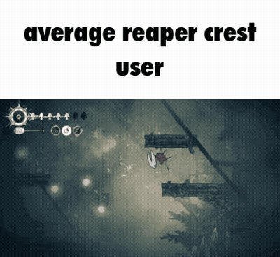 A Screenshot Of A Video Game With The Words Average Reaper Crest User Above It GIF