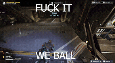 A Screenshot Of A Video Game With The Words " Fuck It We Ball " GIF