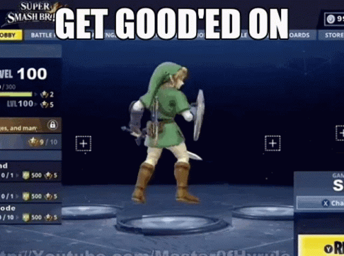 A Screenshot Of A Video Game With The Words Get Good 'Ed On At The Top GIF