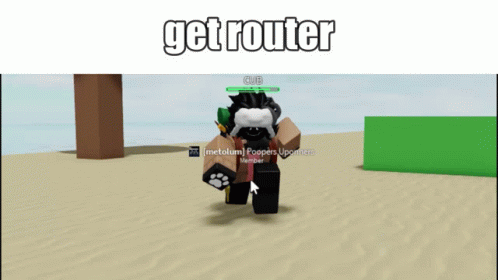 A Screenshot Of A Video Game With The Words Get Router GIF