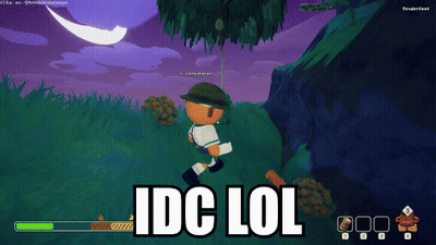 A Screenshot Of A Video Game With The Words Idc Lol GIF