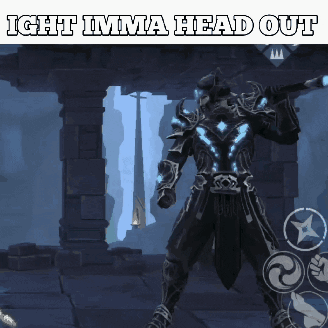 A Screenshot Of A Video Game With The Words Ight Imma Head Out GIF