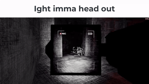 A Screenshot Of A Video Game With The Words `` Ight Imma Head Out '' Written On The Bottom . GIF