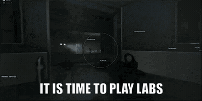 A Screenshot Of A Video Game With The Words It Is Time To Play Labs GIF