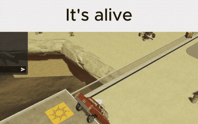 A Screenshot Of A Video Game With The Words " It 'S Alive " At The Top GIF