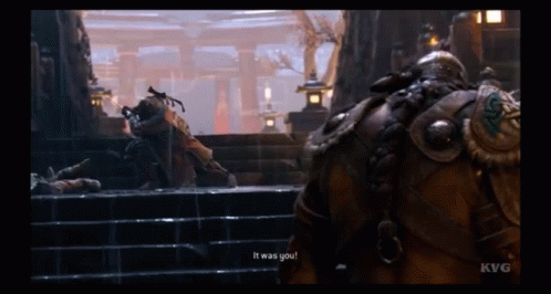 A Screenshot Of A Video Game With The Words " It Was You " On The Bottom GIF