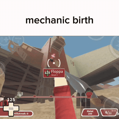 A Screenshot Of A Video Game With The Words Mechanic Birth On The Bottom GIF