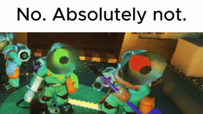 A Screenshot Of A Video Game With The Words " No Absolutely Not " GIF