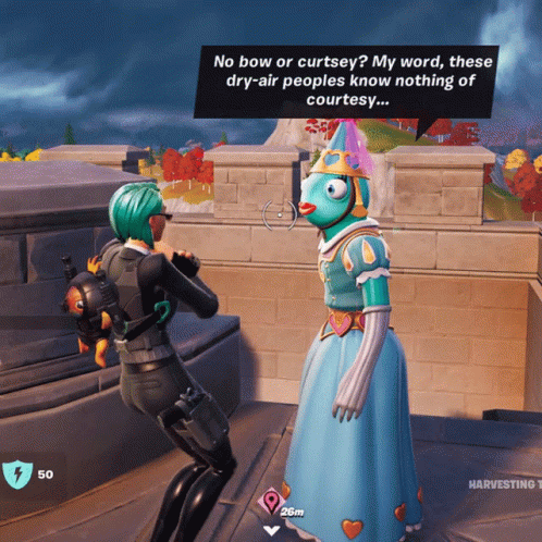 A Screenshot Of A Video Game With The Words No Bow Or Curtsey My Word These Dry-Air Peoples Know Nothing Of Courtesy GIF