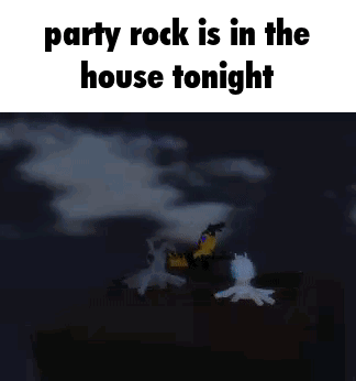 A Screenshot Of A Video Game With The Words `` Party Rock Is In The House Tonight '' GIF