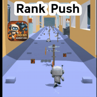 A Screenshot Of A Video Game With The Words Rank Push Above It GIF