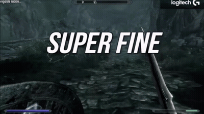 A Screenshot Of A Video Game With The Words Super Fine Super Cool GIF