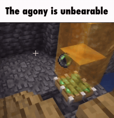 A Screenshot Of A Video Game With The Words The Agony Is Unbearable GIF