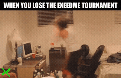 A Screenshot Of A Video Game With The Words When You Lose The Exeedme Tournament GIF