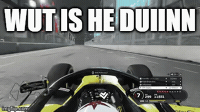 A Screenshot Of A Video Game With The Words Wut Is He Duinnn GIF