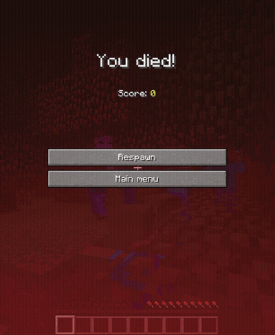 A Screenshot Of A Video Game With The Words You Died GIF