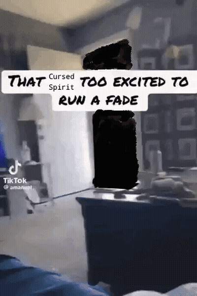 A Screenshot Of A Video That Says That Cursed Too Excited To Run A Fade GIF