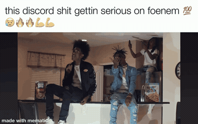 A Screenshot Of A Video That Says This Discord Shit Gettin Serious On Foenem 100 GIF