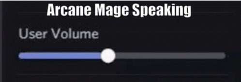 A Screenshot Of Arcane Mage Speaking With A User Volume Button GIF
