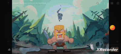 A Screenshot Of Clash Of Clans Shows A Barbarian With A Sword GIF
