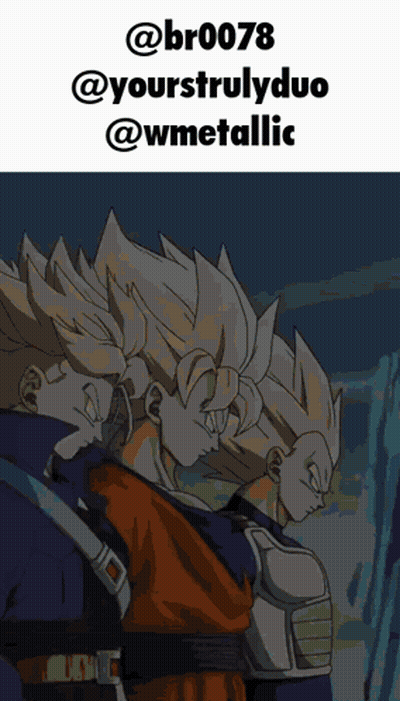 A Screenshot Of Dragon Ball Z Characters With The Username @Br0078 GIF