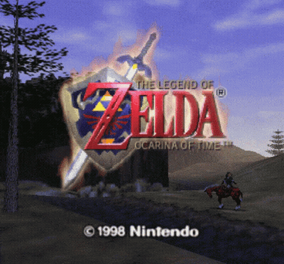 A Screenshot Of The Legend Of Zelda Ocarina Of Time From 1998 Nintendo GIF