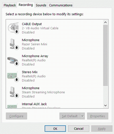 A Screenshot Of The Playback Recording Sounds Communications Screen GIF
