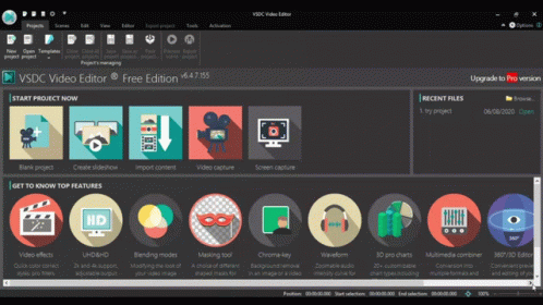 A Screenshot Of The Vsdc Video Editor App GIF