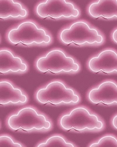 A Seamless Pattern Of Pink Clouds On A Pink Background GIF