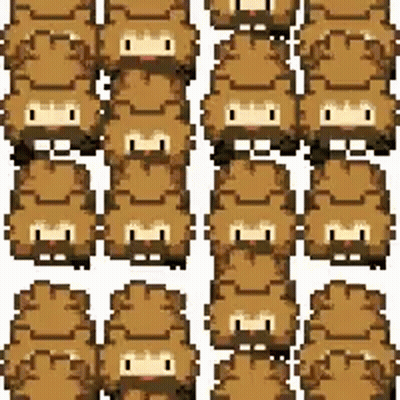 A Seamless Pattern Of Pixel Art Sheep On A White Background . GIF