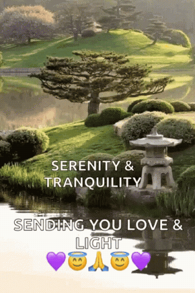 A Serenity And Tranquility Sending You Love And Light GIF