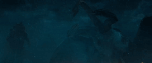 A Shadow Of A Dragon Is Flying Through The Air GIF