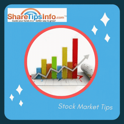 A Share Tips Info Advertisement With A Graph And A Newspaper GIF