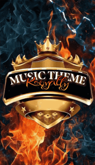 A Shield With A Crown And The Words Music Theme Royalty On It GIF