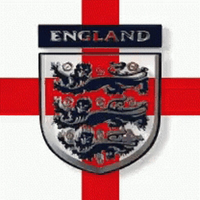 A Shield With The Word England On Top Of It GIF