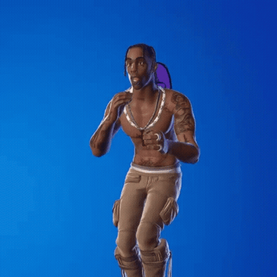 A Shirtless Man Is Dancing In A Video Game . GIF