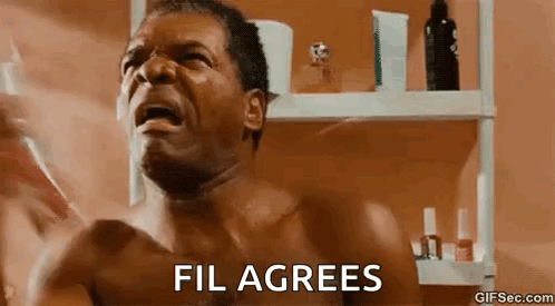 A Shirtless Man Is Screaming In Front Of A Bathroom Mirror While Holding A Toothbrush . GIF