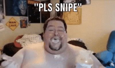 A Shirtless Man Is Sitting On A Bed With His Mouth Open And A Bottle Of Soda In His Hand . GIF