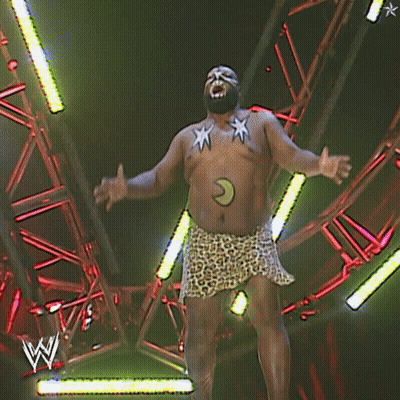 A Shirtless Man With A Crescent Moon On His Chest GIF