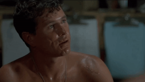 A Shirtless Man With The Words I Ain 'T Even Cheatin ' Yet Above Him GIF