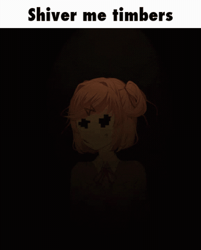 A Shiver Me Timbers Meme With A Picture Of A Girl GIF