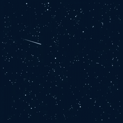 A Shooting Star In The Night Sky With Many Stars GIF