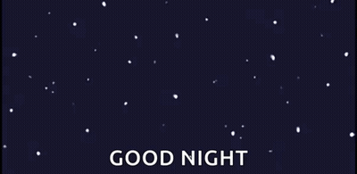 A Shooting Star In The Night Sky With The Words `` Good Night '' Below It GIF