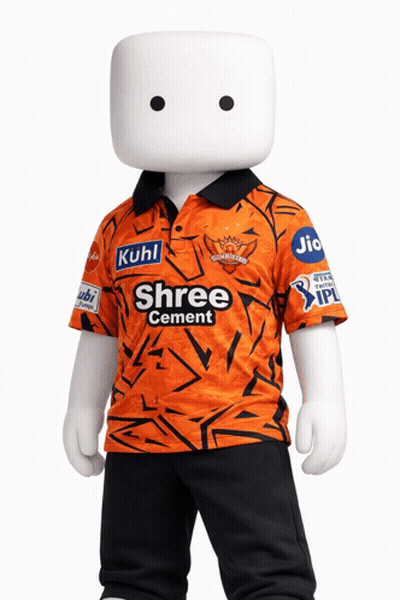 A Shree Cement Shirt Is On A White Doll GIF