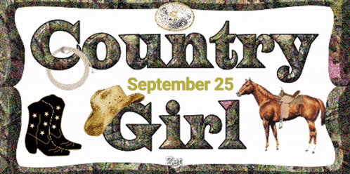 A Sign For Country Girl September 25 GIF