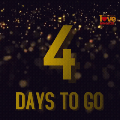 A Sign That Says 4 Days To Go With A Black Background GIF