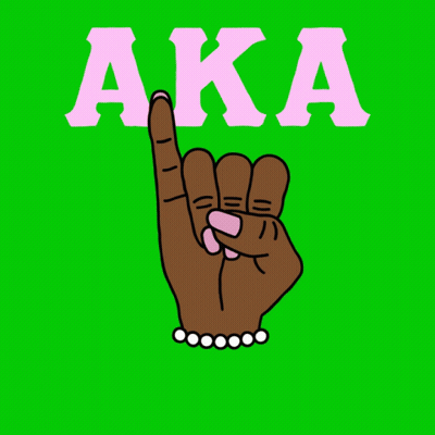 A Sign That Says Aka Vote With A Black Hand GIF