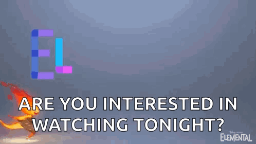A Sign That Says `` Are You Interested In Watching Tonight ? `` GIF